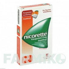 НІКОРЕТТЕ (NICORETTE) 2 мг гумка 30 шт - Нікотин EMRA-MED
