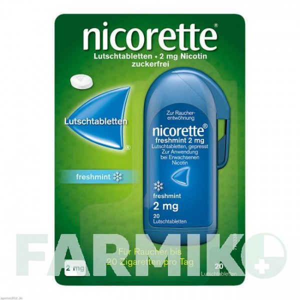 НІКОРЕТТЕ (NICORETTE) 2 мг таблетки 20 шт - Нікотин JOHNSON & JOHNSON