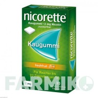 НИКОРЕТТЕ (NICORETTE) 2 мг резинка 30 шт - Никотин JOHNSON & JOHNSON