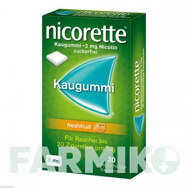 НІКОРЕТТЕ (NICORETTE) 2 мг гумка 30 шт - Нікотин JOHNSON & JOHNSON