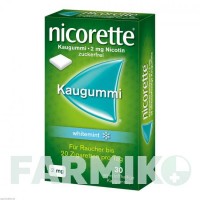 НІКОРЕТТЕ (NICORETTE) 2 мг гумка 30 шт - Нікотин JOHNSON & JOHNSON