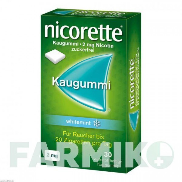 НИКОРЕТТЕ (NICORETTE) 2 мг резинка 30 шт - Никотин JOHNSON & JOHNSON
