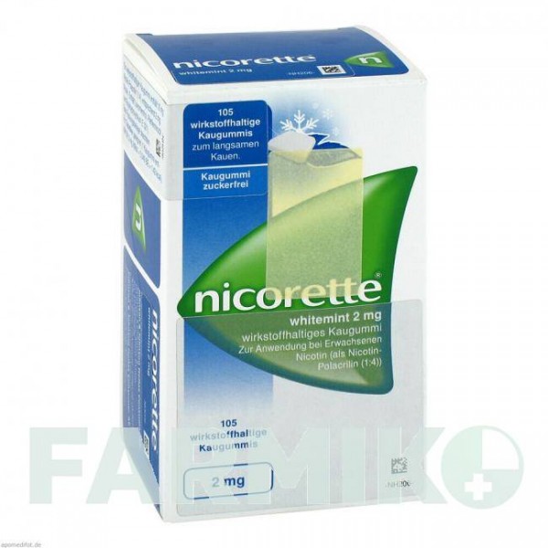 НИКОРЕТТЕ (NICORETTE) 2 мг резинка 105 шт - Никотин KOHLPHARMA
