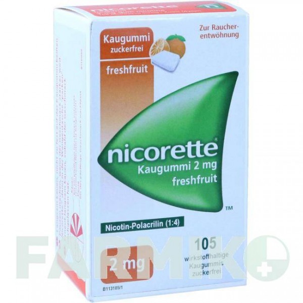 НИКОРЕТТЕ (NICORETTE) 2 мг резинка 105 шт - Никотин PHARMA GERKE