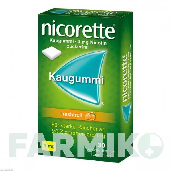 НІКОРЕТТЕ (NICORETTE) 4 мг гумка 30 шт - Нікотин JOHNSON & JOHNSON