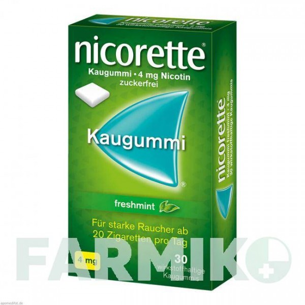 НИКОРЕТТЕ (NICORETTE) 4 мг резинка 30 шт - Никотин JOHNSON & JOHNSON