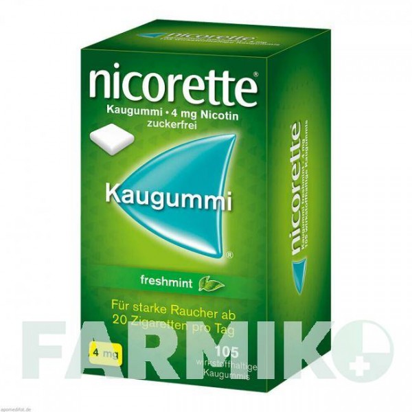 НІКОРЕТТЕ (NICORETTE) 4 мг гумка 105 шт - Нікотин JOHNSON & JOHNSON