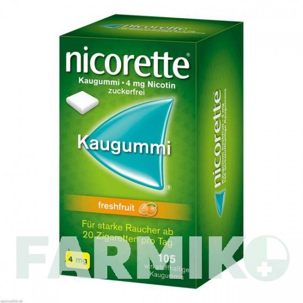 НИКОРЕТТЕ (NICORETTE) 4 мг резинка 105 шт - Никотин JOHNSON & JOHNSON