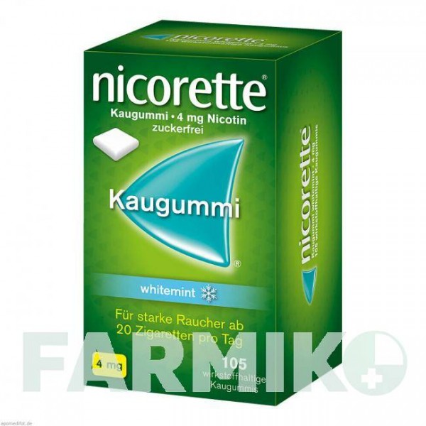 НИКОРЕТТЕ (NICORETTE) 4 мг резинка 105 шт - Никотин JOHNSON & JOHNSON