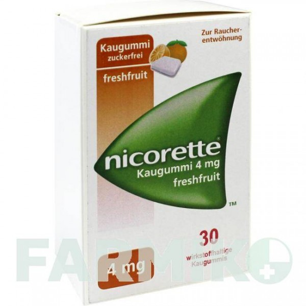 НІКОРЕТТЕ (NICORETTE) 4 мг гумка 30 шт - Нікотин PHARMA GERKE