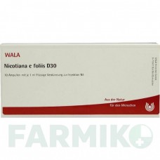 НИКОТИАНА (NICOTIANA) D 30 ампулы 10x1 мл - Гомеопатия WALA HEILMITTEL