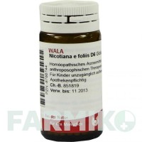 НІКОТИАНА (NICOTIANA) D 6 глобули 20 г - Гомеопатія WALA HEILMITTEL