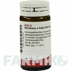 НИКОТИАНА (NICOTIANA) D 6 глобули 20 г - Гомеопатия WALA HEILMITTEL