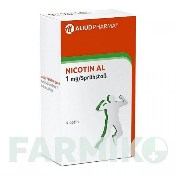 НІКОТИН (NICOTIN) 1 мг спрей 2 шт - Нікотин ALIUD PHARMA