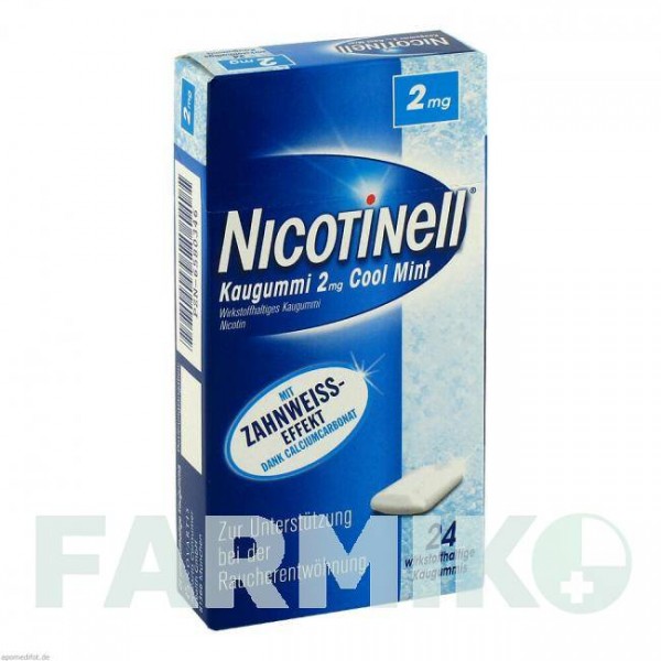 НІКОТИНЕЛЛ (NICOTINELL) 2 мг гумка 24 шт - Нікотин GLAXOSMITHKLINE