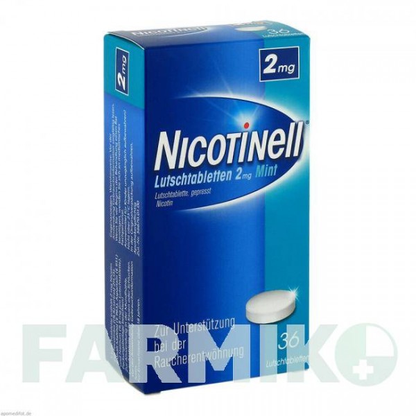 НІКОТИНЕЛЛ (NICOTINELL) 2 мг таблетки 36 шт - Нікотин GLAXOSMITHKLINE