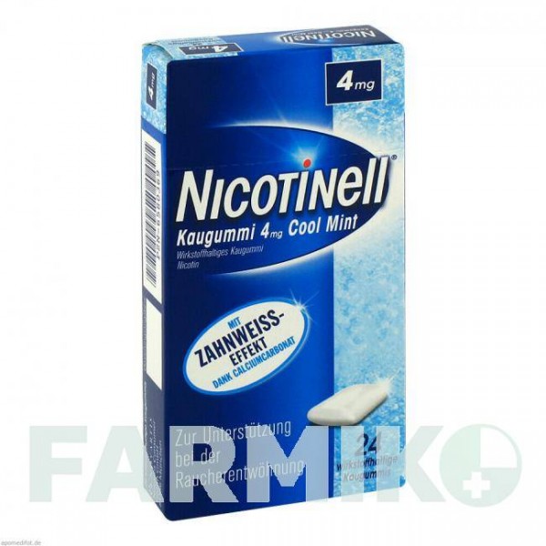 НІКОТИНЕЛЛ (NICOTINELL) 4 мг гумка 24 шт - Нікотин GLAXOSMITHKLINE
