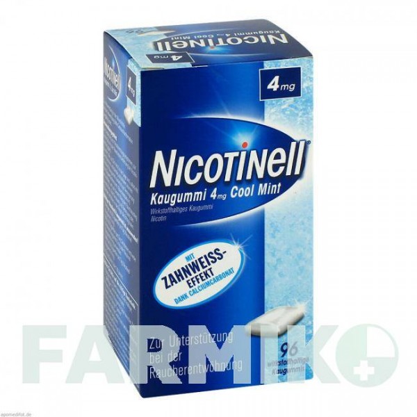 НІКОТИНЕЛЛ (NICOTINELL) 4 мг гумка 96 шт - Нікотин GLAXOSMITHKLINE