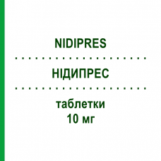 НИДИПРЕС (NIDIPRES) 10 мг таблетки 28 шт - Лерканидипин LANOVA FARMACEUTICI