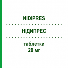 НИДИПРЕС (NIDIPRES) 20 мг таблетки 28 шт - Лерканидипин LANOVA FARMACEUTICI