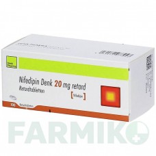 НИФЕДИПИН (NIFEDIPIN) 20 мг таблетки 100 шт - Нифедипин DENK PHARMA