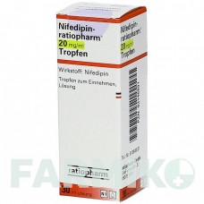 НИФЕДИПИН (NIFEDIPIN) 20 мг/мл капли 30 мл - Нифедипин RATIOPHARM