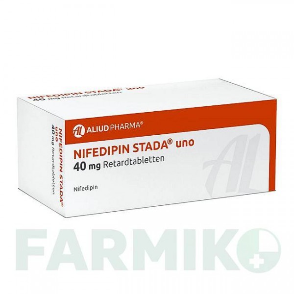 НИФЕДИПИН (NIFEDIPIN) 40 мг таблетки 100 шт - Нифедипин ALIUD PHARMA