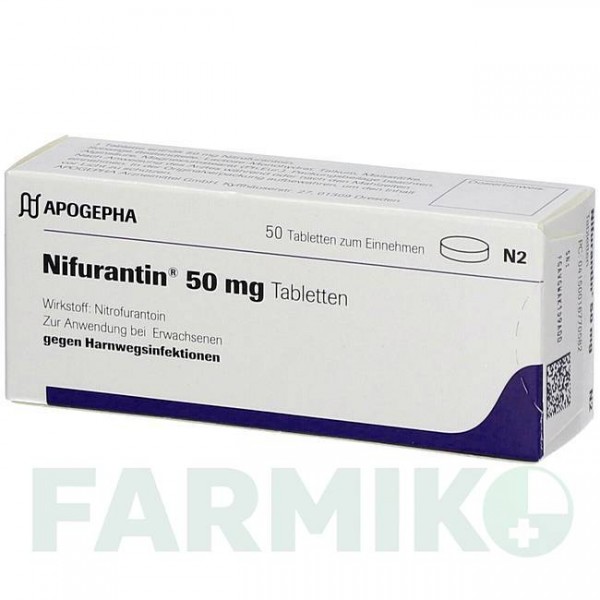 НІФУРАНТИН (NIFURANTIN) 50 мг таблетки 50 шт - Нітрофурантоїн APOGEPHA