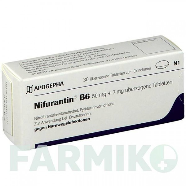 НІФУРАНТИН (NIFURANTIN) таблетки 30 шт - Нітрофурантоїн, Інше APOGEPHA