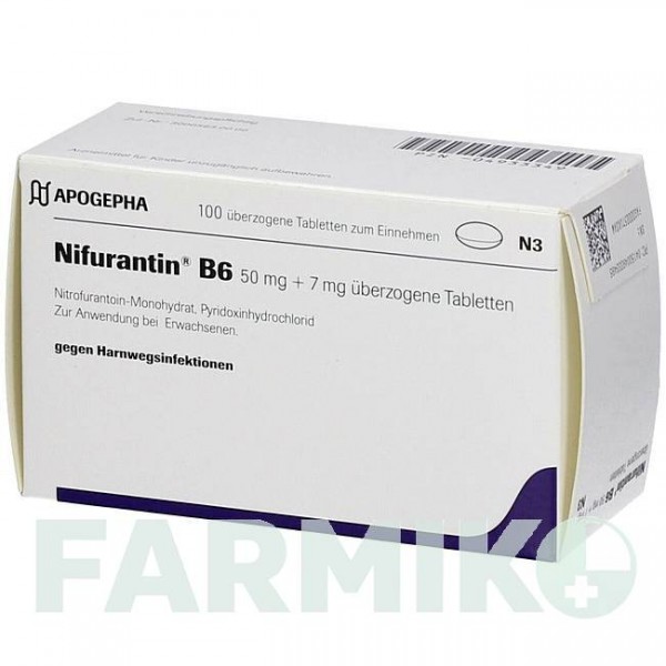 НІФУРАНТИН (NIFURANTIN) таблетки 100 шт - Нітрофурантоїн, Інше APOGEPHA