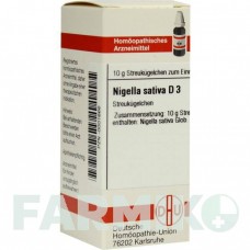 НИГЕЛЛА САТИВА (NIGELLA SATIVA) D 3 глобули 10 г - Гомеопатия DHU