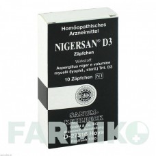НИГЕРСАН (NIGERSAN) D 3 суппозитории 10 шт - Гомеопатия SANUM-KEHLBECK