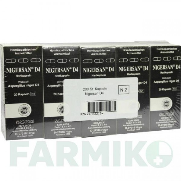 НИГЕРСАН (NIGERSAN) D 4 капсулы 10x20 шт - Гомеопатия SANUM-KEHLBECK