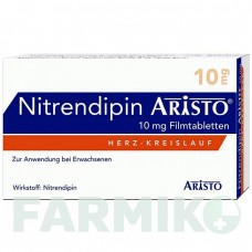 НИТРЕНДИПИН (NITRENDIPIN) 10 мг таблетки 20 шт - Нитрендипин ARISTO PHARMA