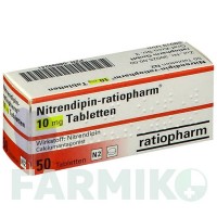 НИТРЕНДИПИН (NITRENDIPIN) 10 мг таблетки 50 шт - Нитрендипин RATIOPHARM