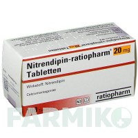 НИТРЕНДИПИН (NITRENDIPIN) 20 мг таблетки 100 шт - Нитрендипин RATIOPHARM