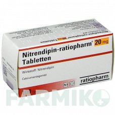 НИТРЕНДИПИН (NITRENDIPIN) 20 мг таблетки 100 шт - Нитрендипин RATIOPHARM