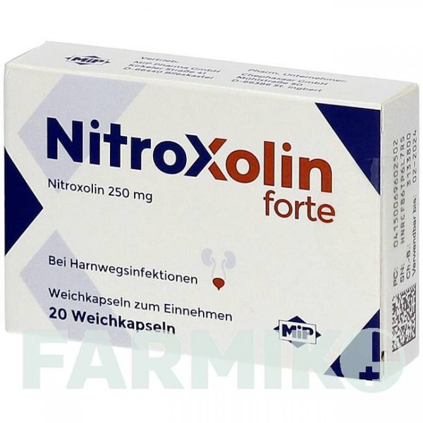 НИТРОКСОЛИН (NITROXOLIN) капсулы 20 шт - Нитроксолин MIP PHARMA