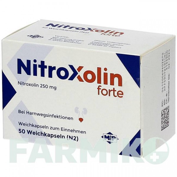НИТРОКСОЛИН (NITROXOLIN) капсулы 50 шт - Нитроксолин MIP PHARMA