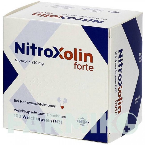 НИТРОКСОЛИН (NITROXOLIN) капсулы 100 шт - Нитроксолин MIP PHARMA