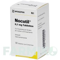 НОКУТИЛ (NOCUTIL) 0,1 мг таблетки 30 шт - Десмопрессин APOGEPHA