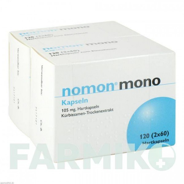НОМОН (NOMON) капсулы 120 шт - Тыквенные семечки MAXMEDIC PHARMA