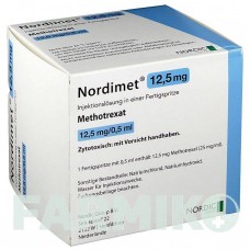 НОРДИМЕТ (NORDIMET) 12,5 мг шприци 12 шт - Метотрексат NORDIC PHARMA