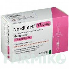 НОРДИМЕТ (NORDIMET) 17,5 мг шприци 4 шт - Метотрексат NORDIC PHARMA