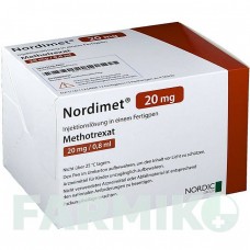 НОРДИМЕТ (NORDIMET) 20 мг раствор 12 шт - Метотрексат NORDIC PHARMA
