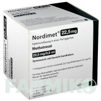 НОРДІМЕТ (NORDIMET) 22,5 мг шприци 4 шт - Метотрексат NORDIC PHARMA