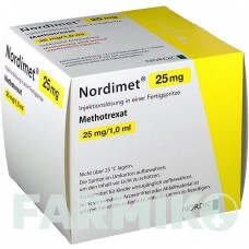 НОРДІМЕТ (NORDIMET) 25 мг шприци 12 шт - Метотрексат NORDIC PHARMA