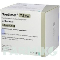 НОРДІМЕТ (NORDIMET) 7,5 мг шприци 12 шт - Метотрексат NORDIC PHARMA