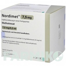 НОРДІМЕТ (NORDIMET) 7,5 мг шприци 12 шт - Метотрексат NORDIC PHARMA