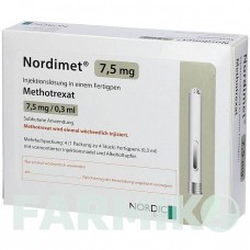 НОРДИМЕТ (NORDIMET) 7,5 мг раствор 4 шт - Метотрексат NORDIC PHARMA